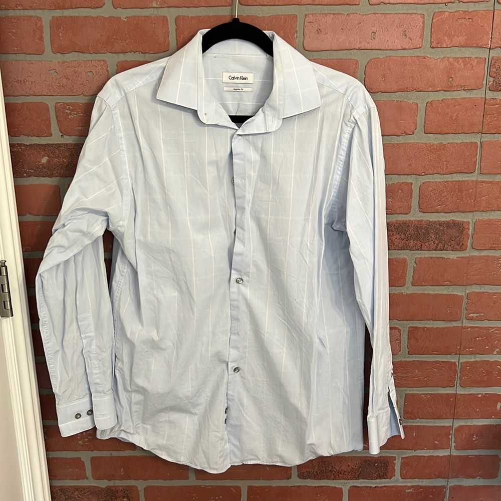 Calvin Klein blue button up